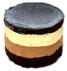 3" White & Chocolate Mousse