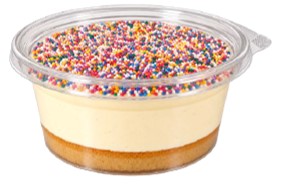 4" Dot Creme Cake